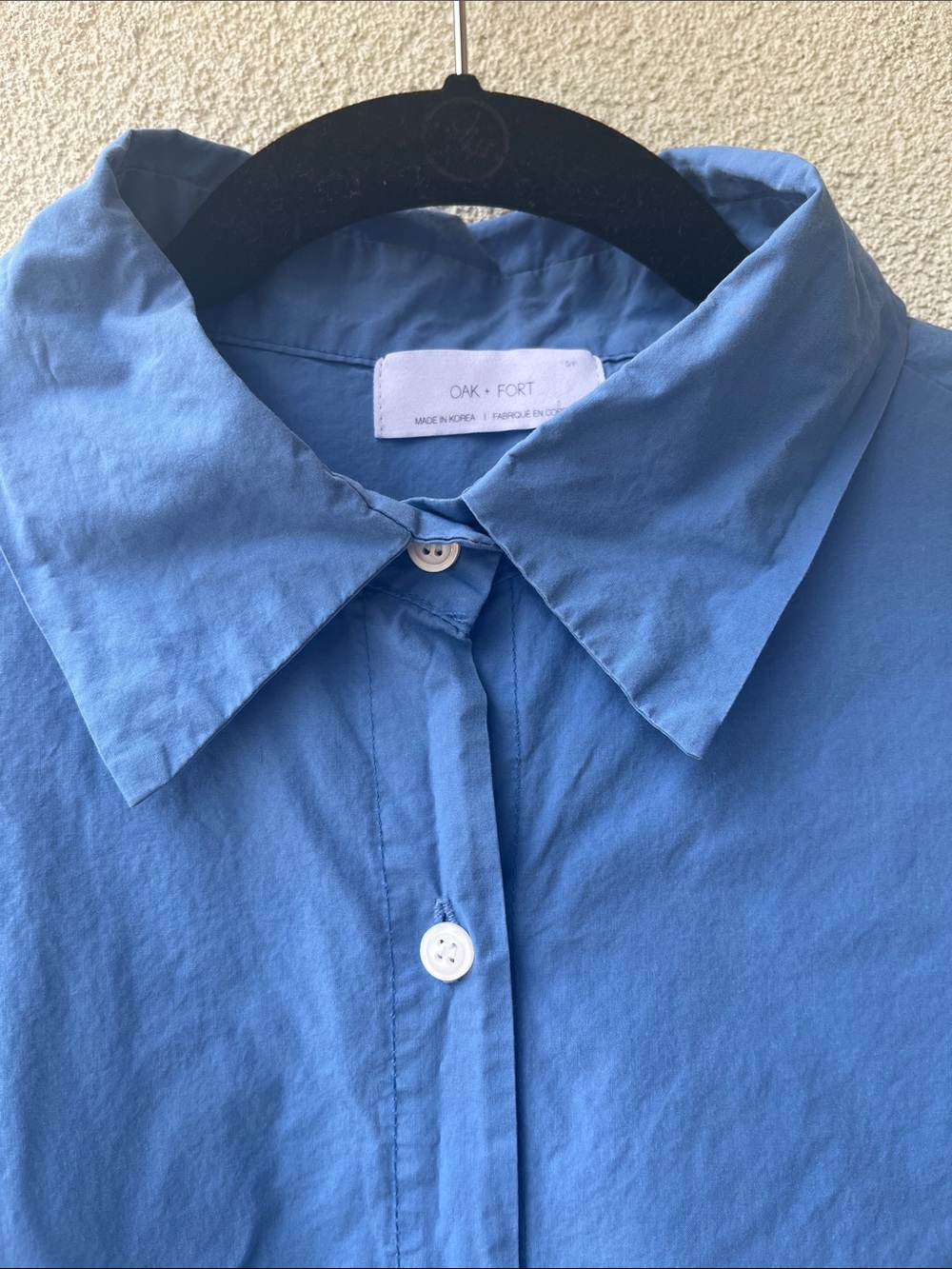 Oak + Fort Cotton Poplin Shirt Dress - Picture 3 of 8